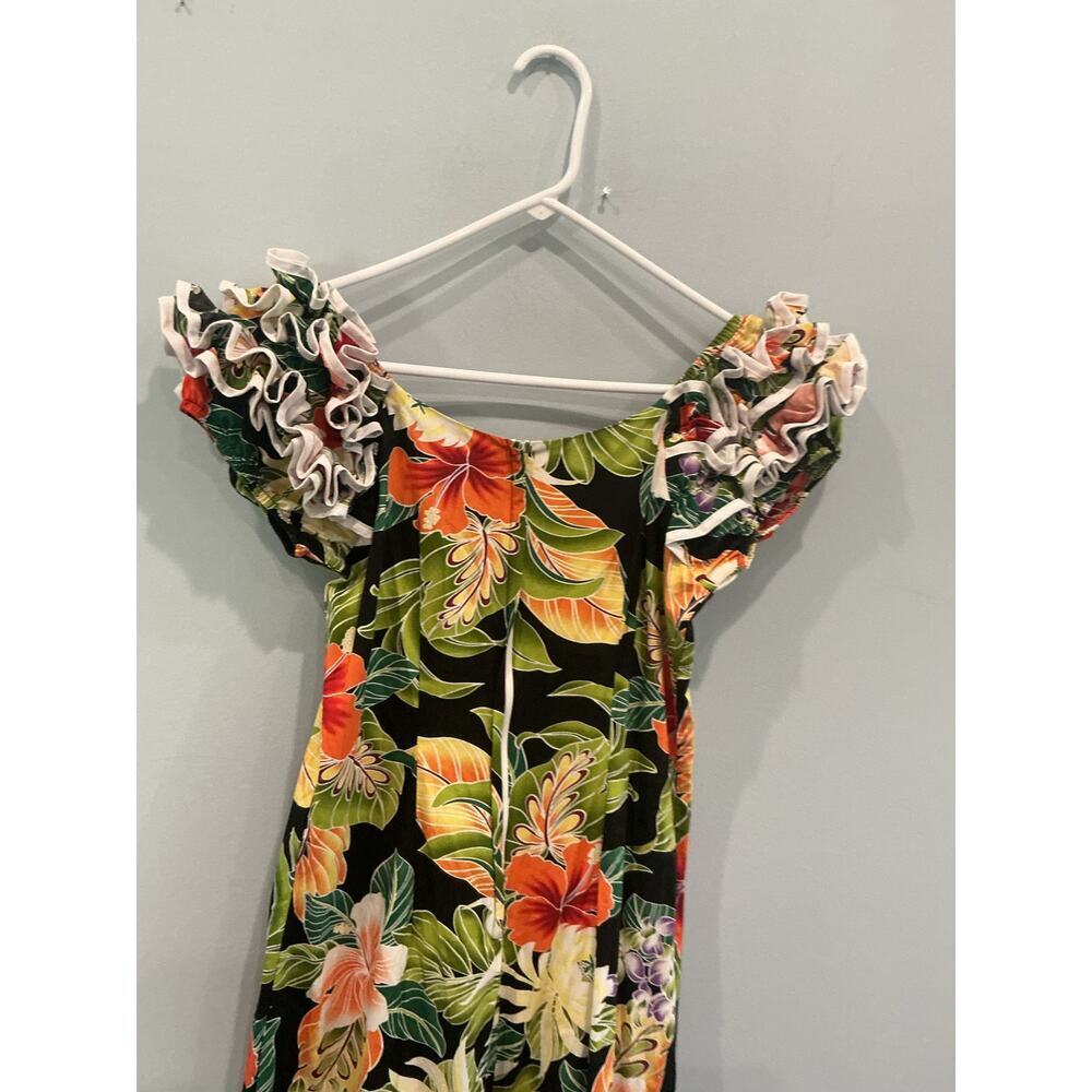 Vintage Pacific Legend Womens Hawaiian Dress S Colorful Tropical Vacation Mumu - Picture 10 of 10
